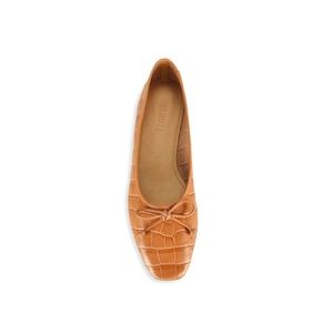 SCHUTZ Arissa Embossed Leather Ballet Flats